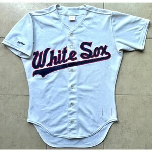 Chicago White Sox 80s RAWLINGS Authentic jersey 42 white Script MLB baseball vtg